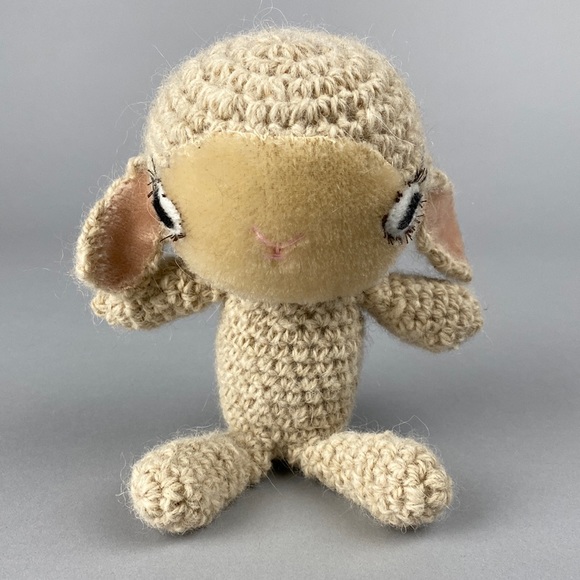 Hand Crafted Toys Crochet Amigurumi Sheep Lamb Plush Toy Handmade Poshmark